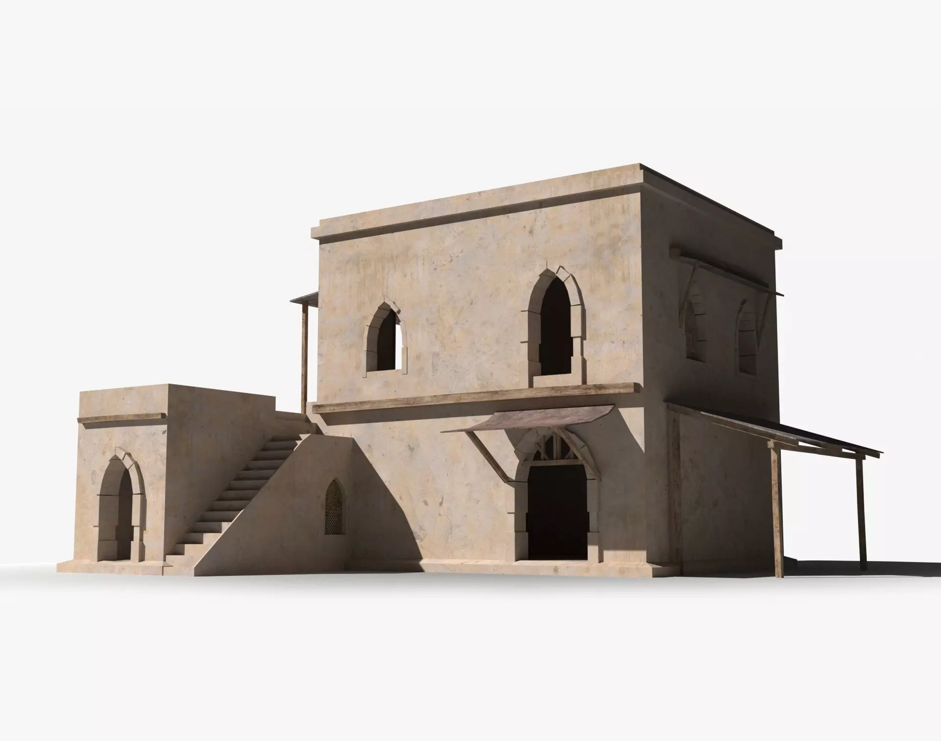 Arab x6 Low-poly 3D model