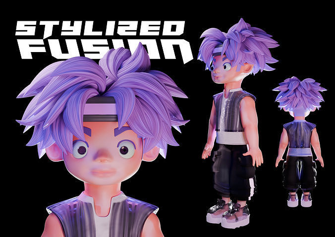 Stylized Fashion 3D  Design Character 3D print model