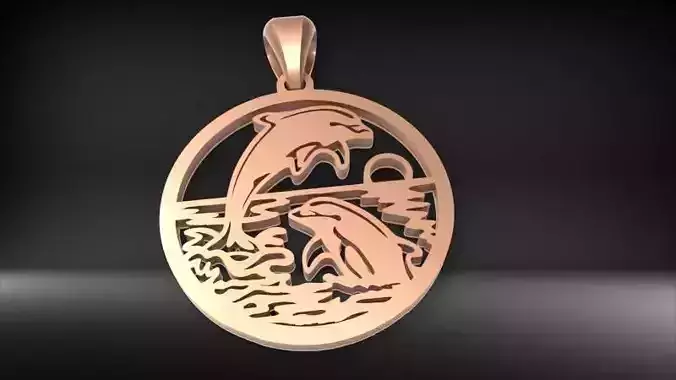 Dolphin Pendant Necklace Charm bracelet Jewlery 