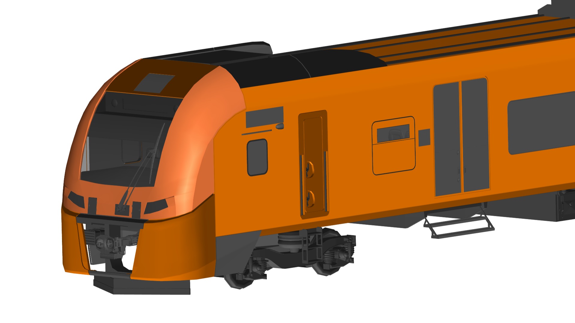 electric train 3D model_1