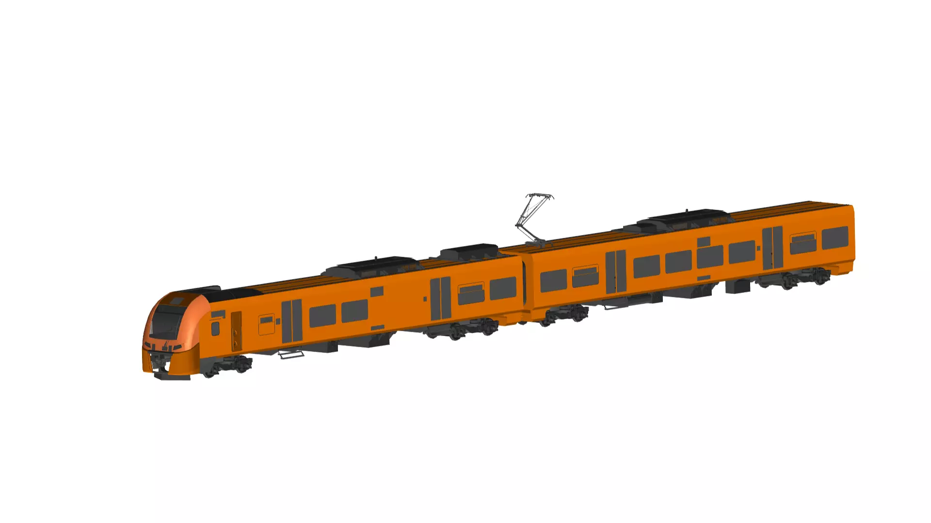 electric train 3D model_0