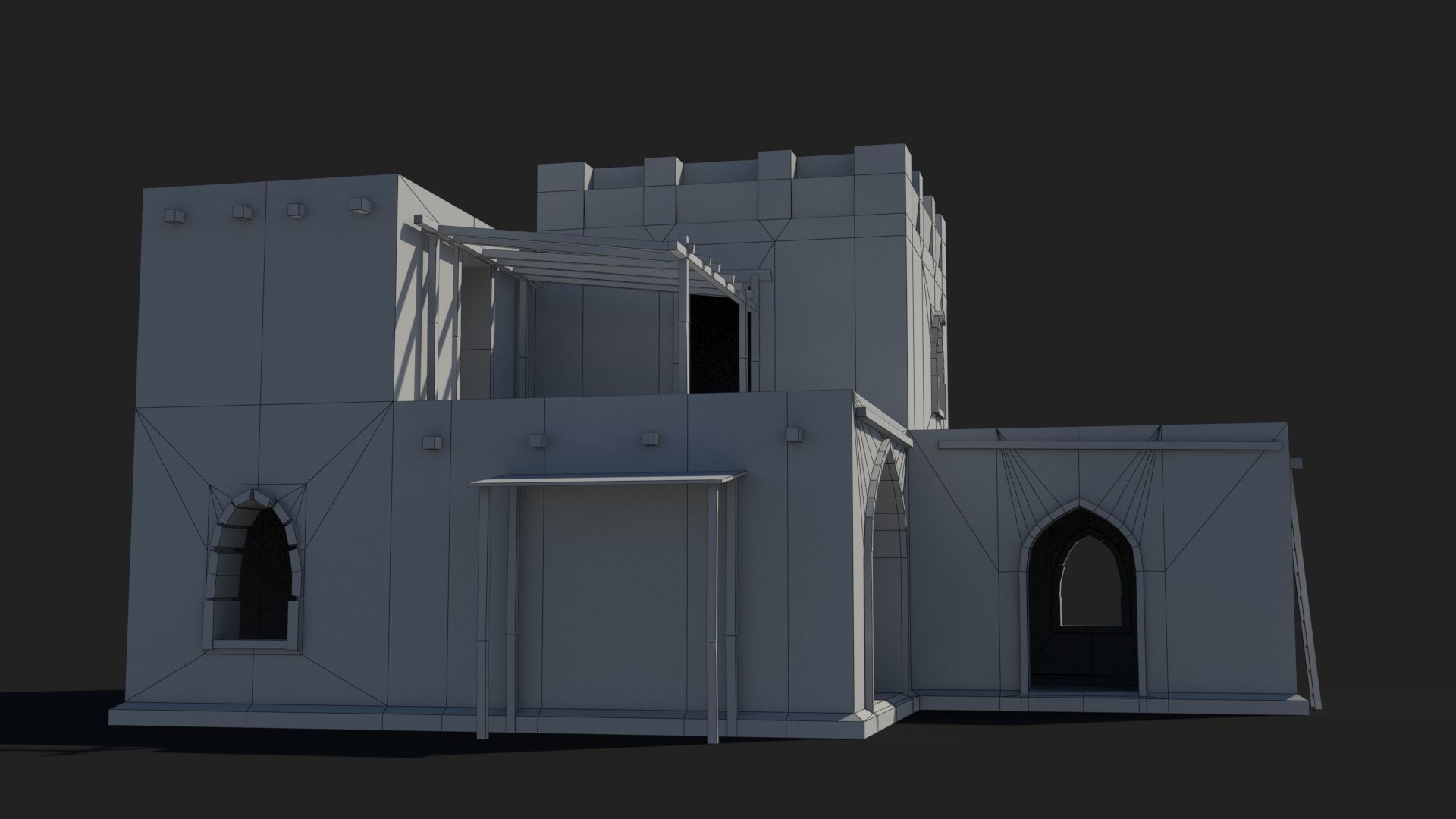 Arab x8 Low-poly 3D model_7