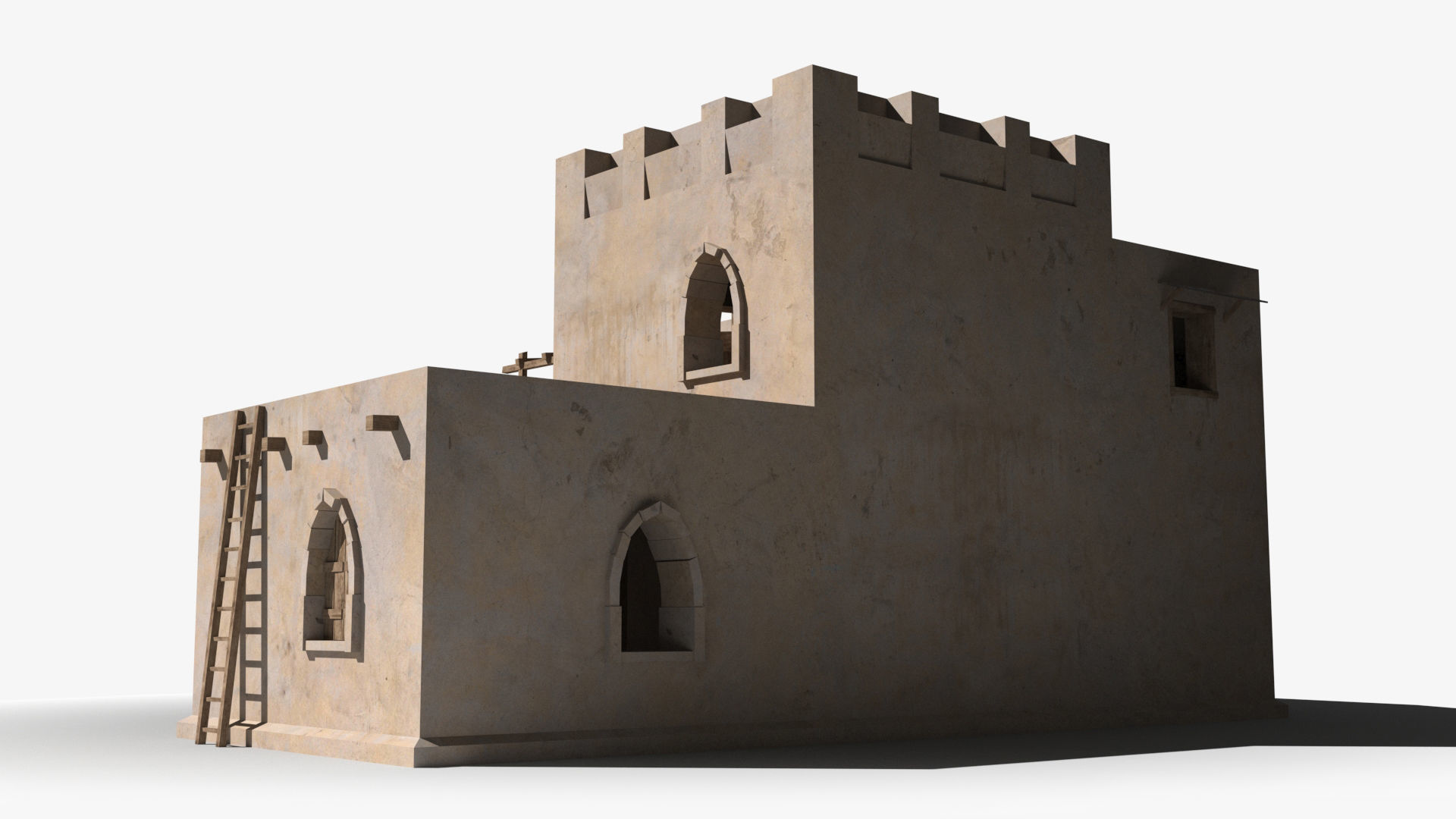 Arab x8 Low-poly 3D model_4