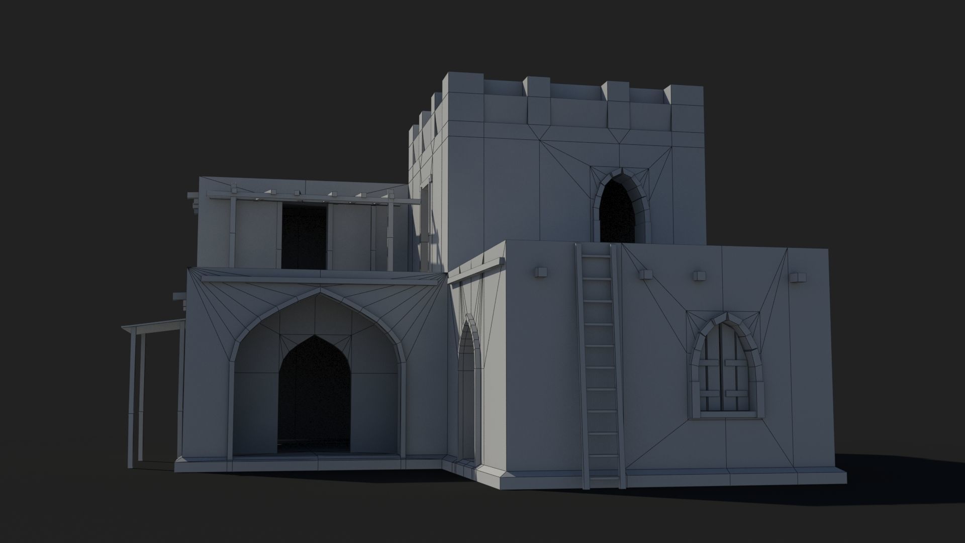 Arab x8 Low-poly 3D model_8