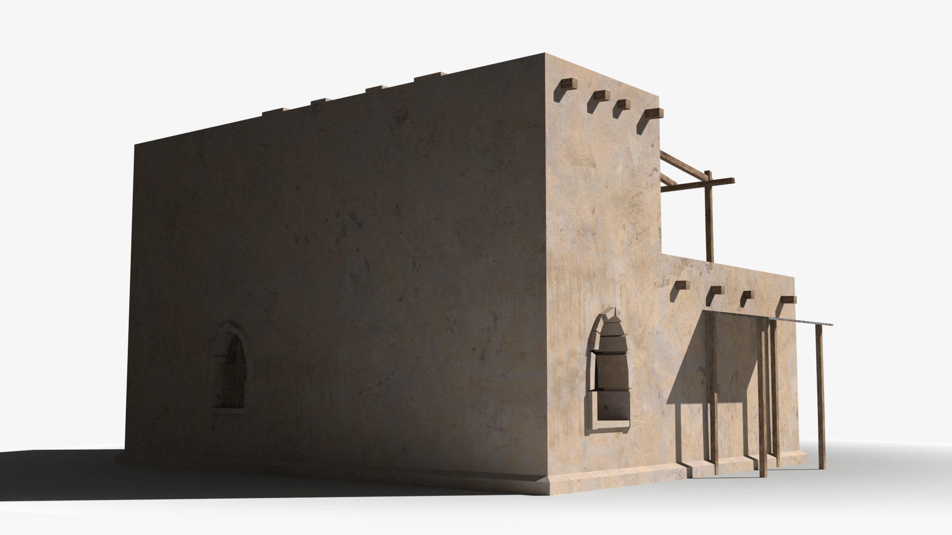 Arab x8 Low-poly 3D model_3