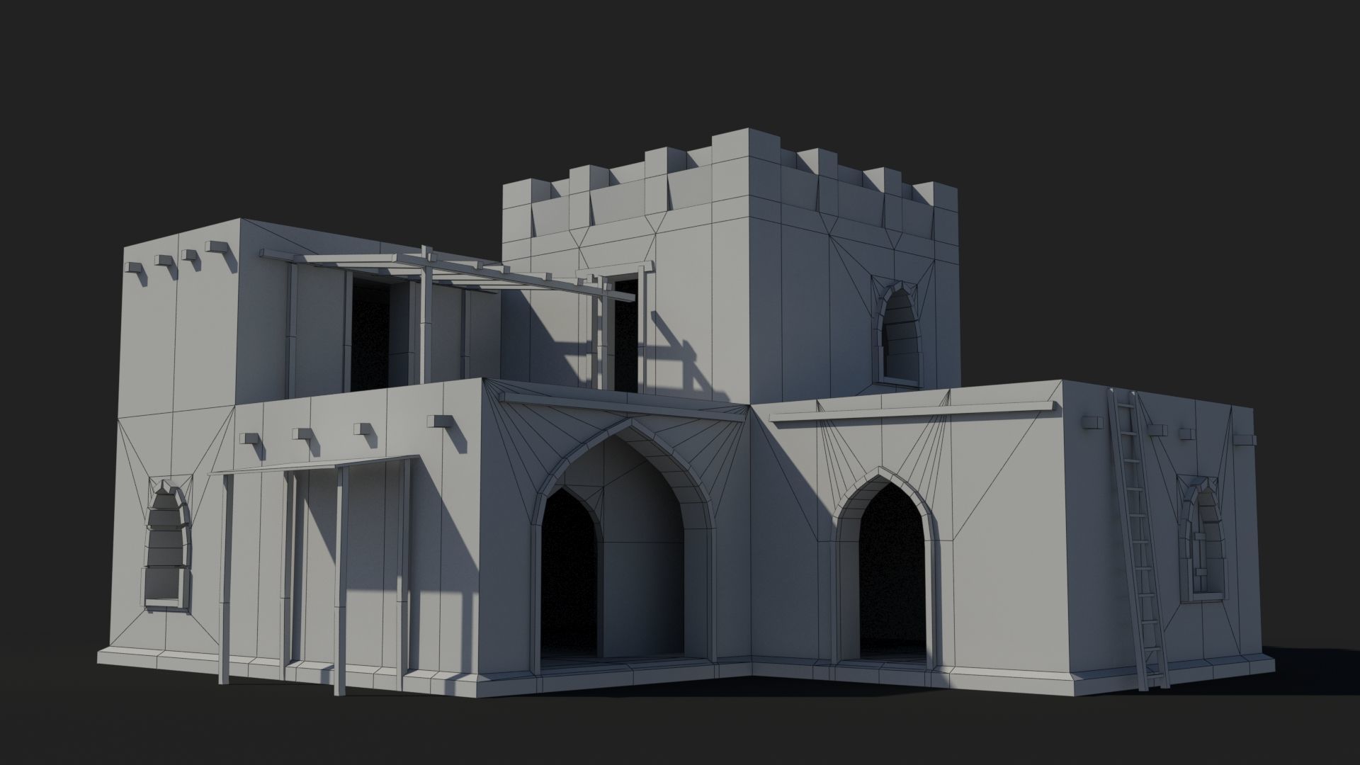 Arab x8 Low-poly 3D model_6