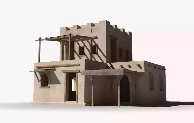 Arab x10 Low-poly 3D model