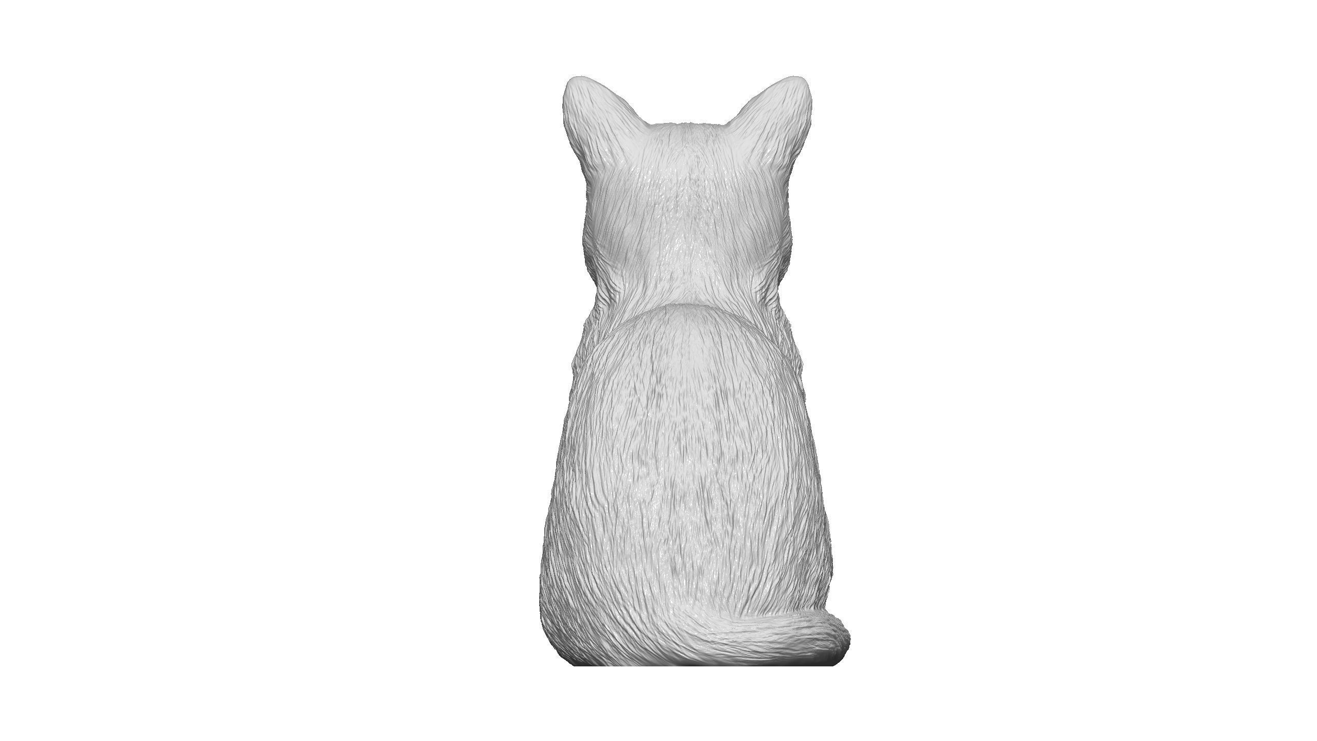 Cat for 3d printing  3D print model_7