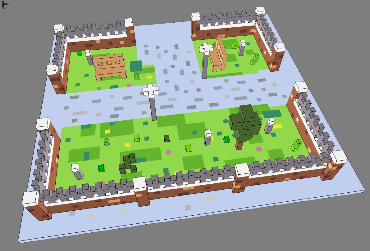 Voxel Park 3D model_11