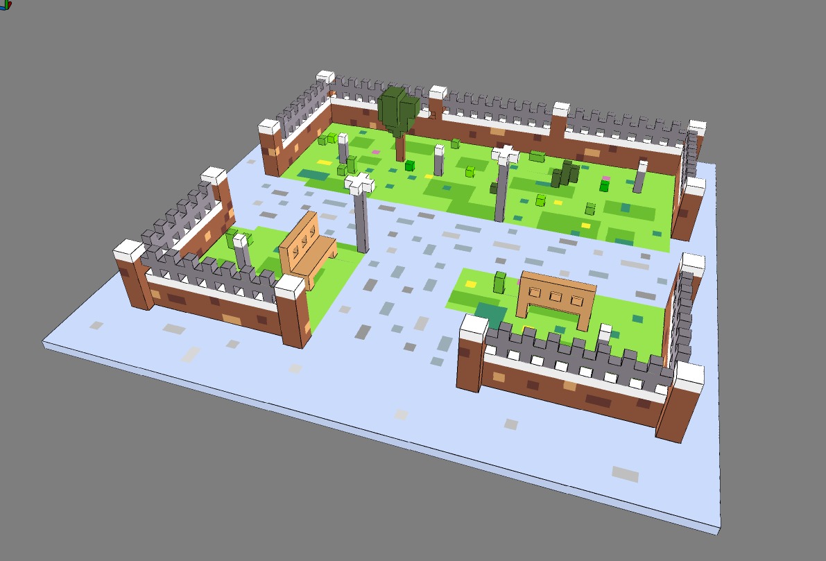 Voxel Park 3D model_15