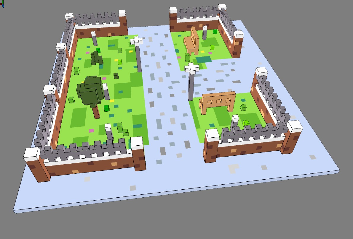 Voxel Park 3D model_12