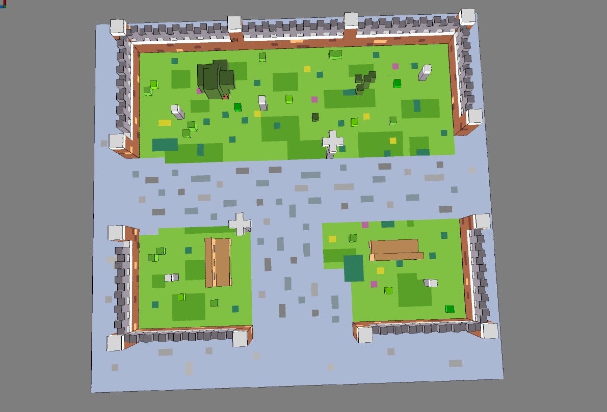 Voxel Park 3D model_14
