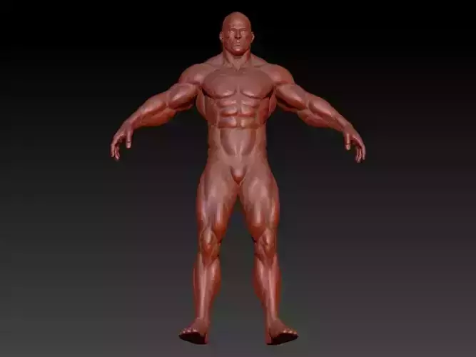 Bodybuilder pendant 3D print model