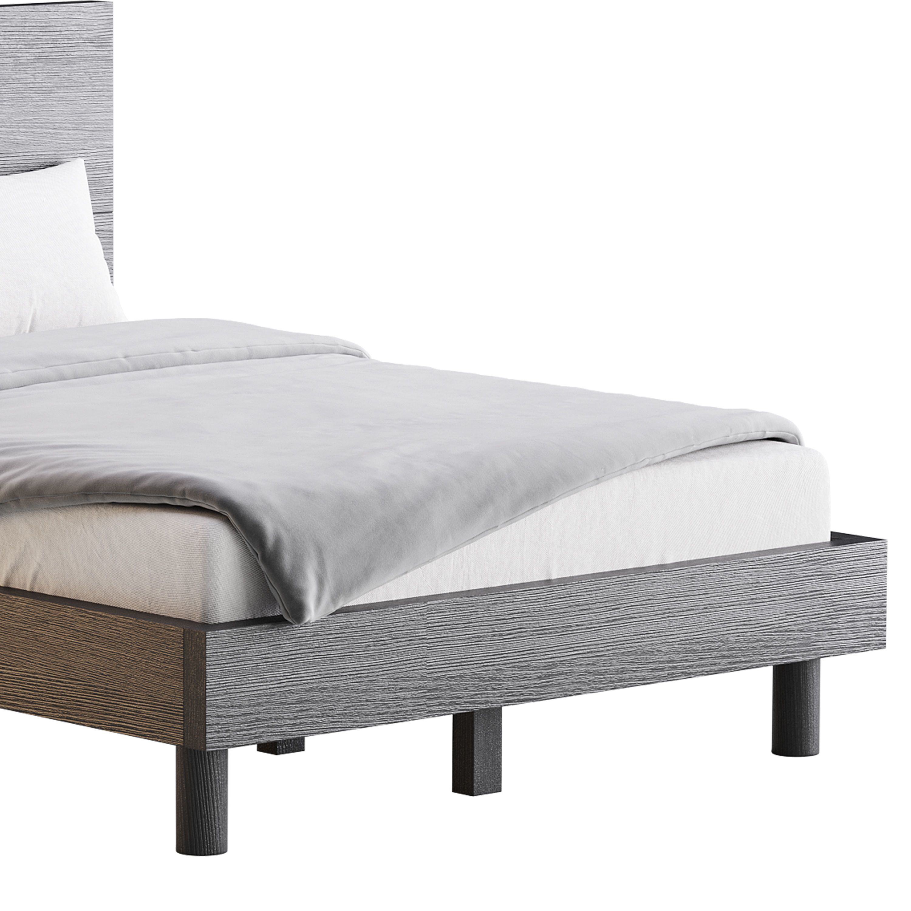 Royard Oaktree Full Size Platform Bed 3D model_4