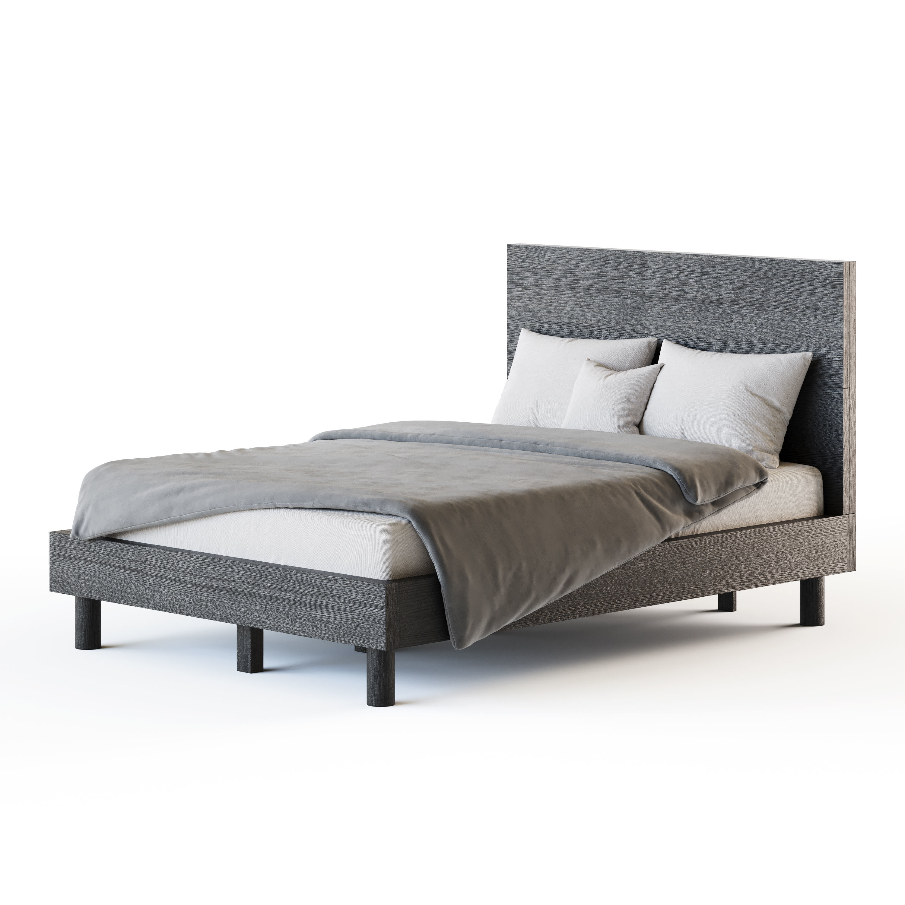 Royard Oaktree Full Size Platform Bed 3D model_12