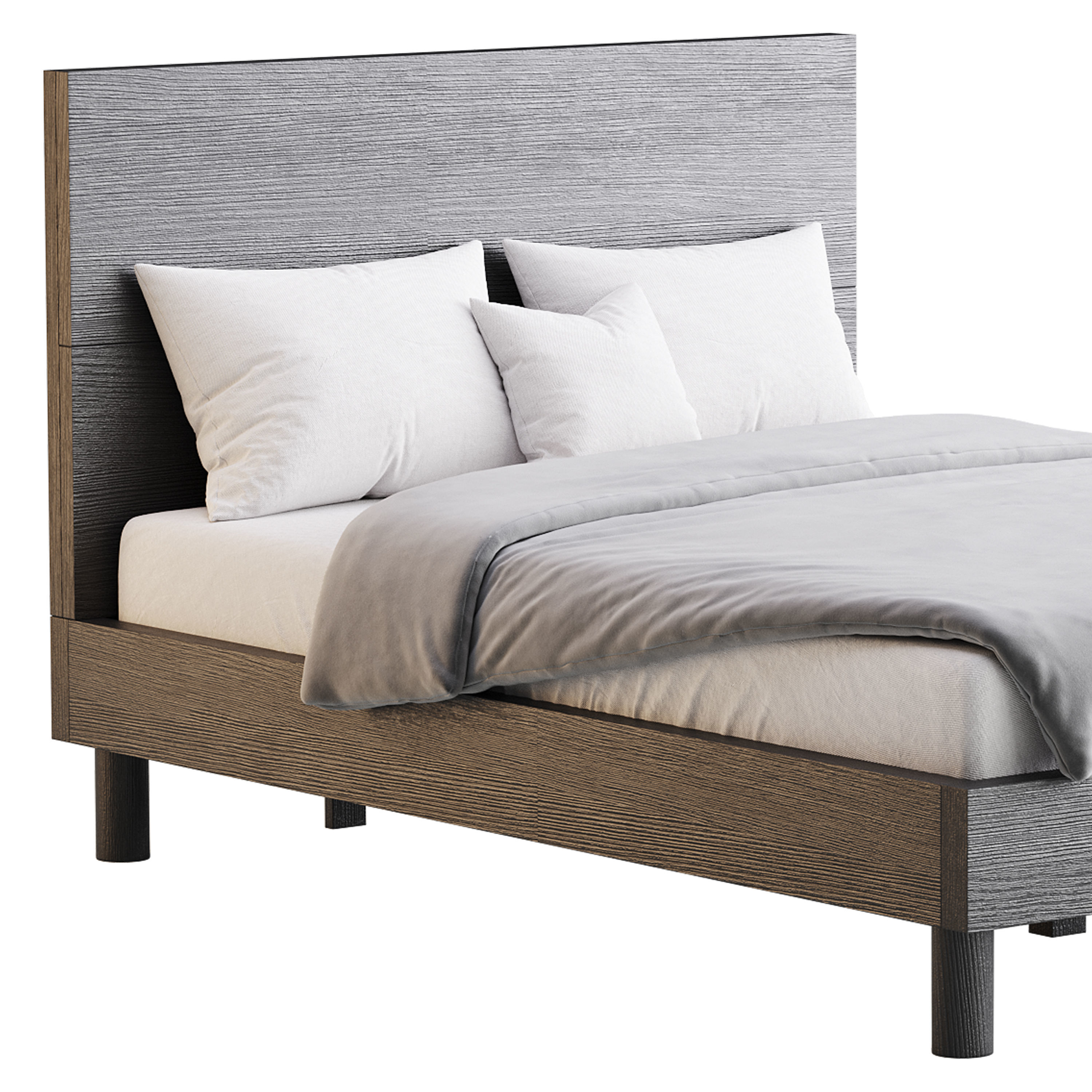 Royard Oaktree Full Size Platform Bed 3D model_9