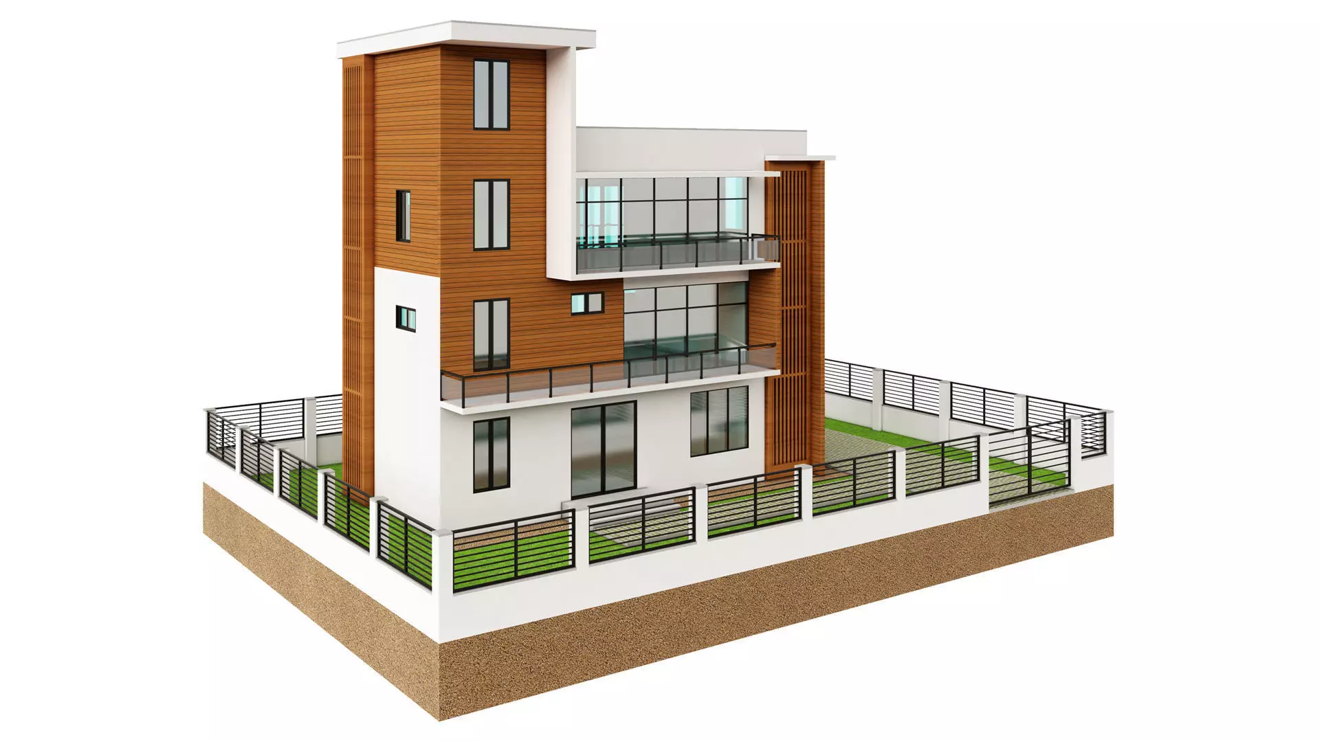 Modern House 5 3D model_0