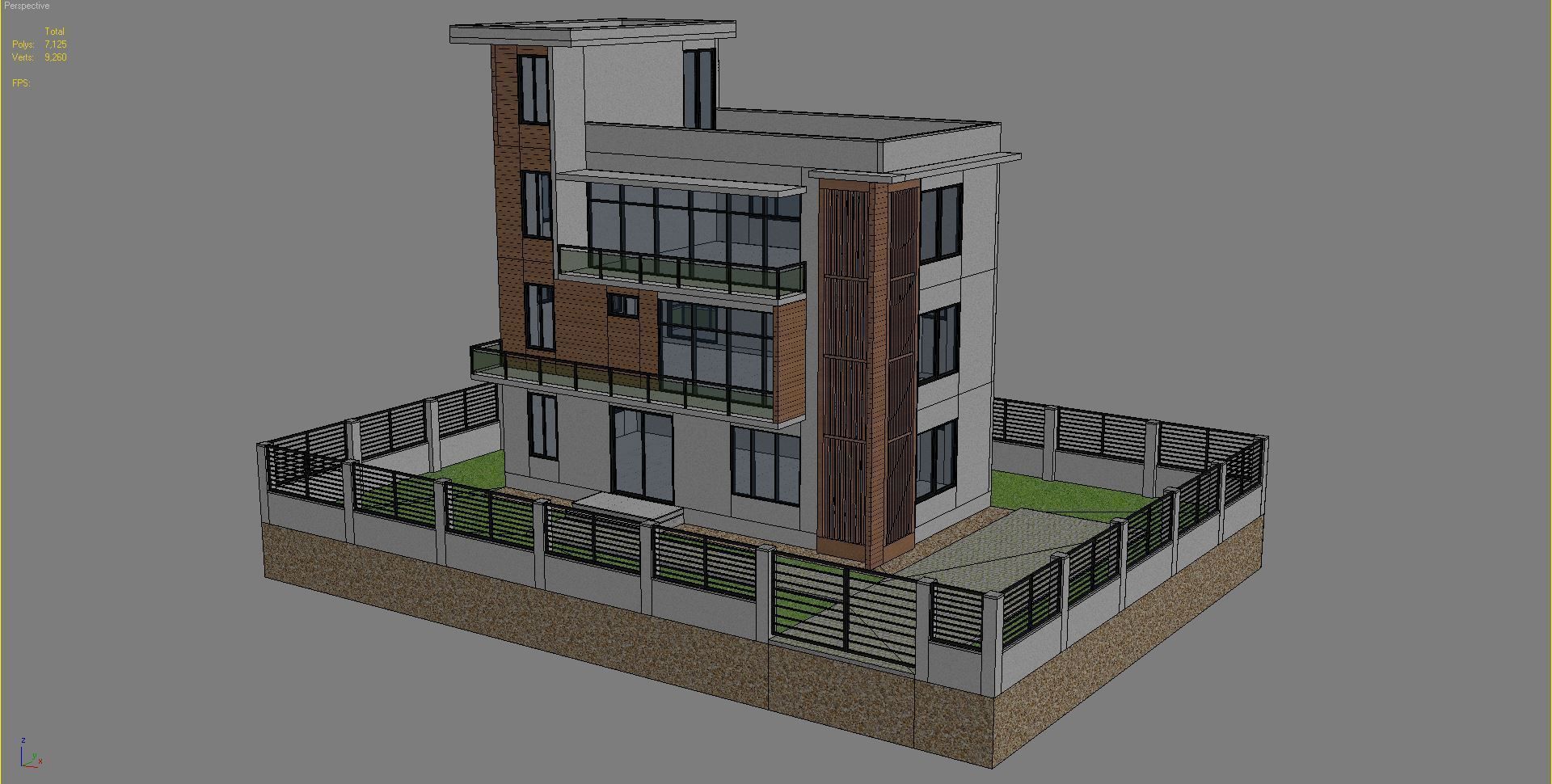 Modern House 5 3D model_19