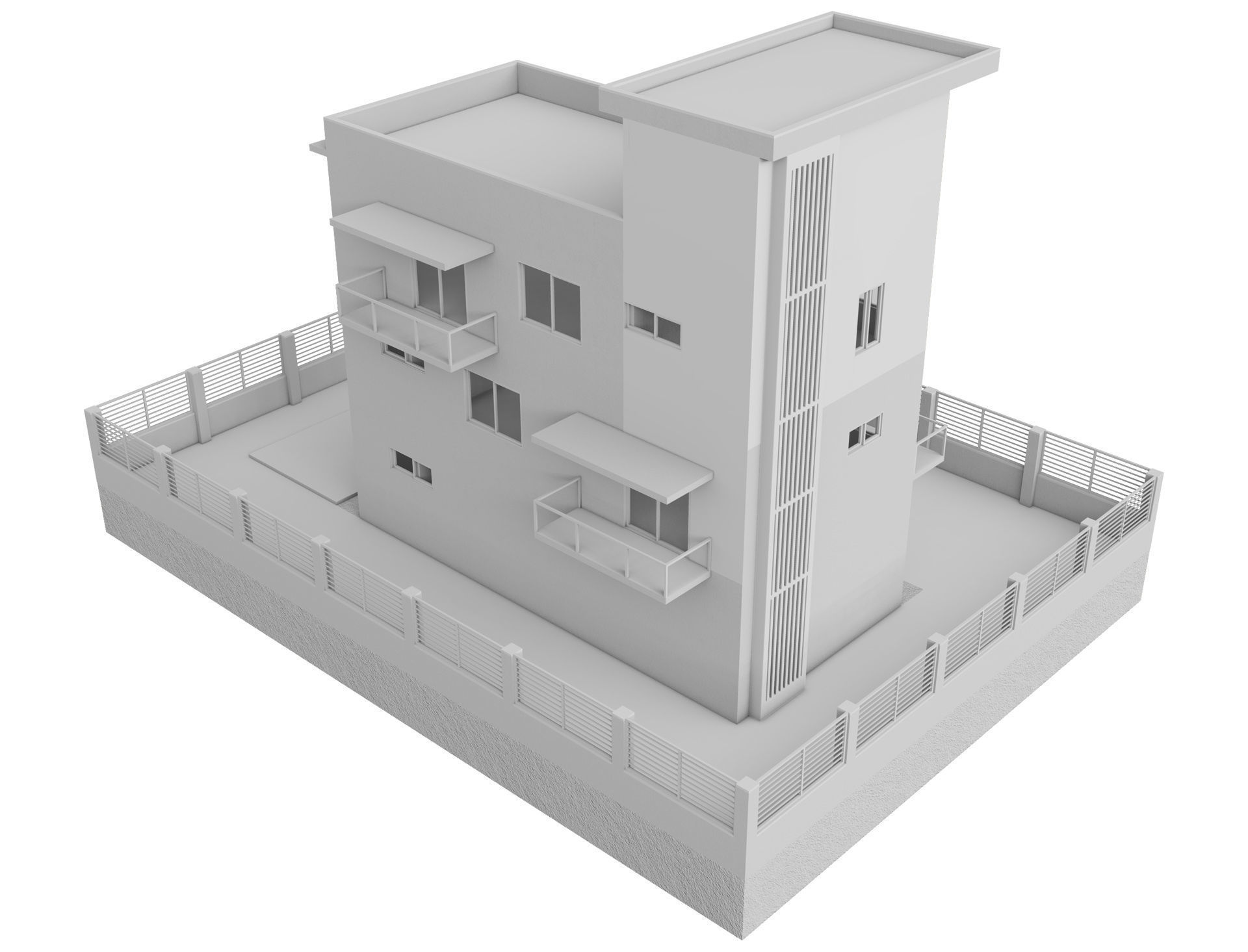 Modern House 5 3D model_9