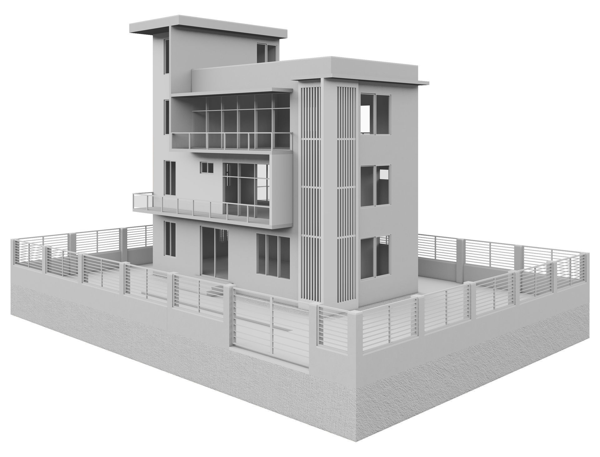 Modern House 5 3D model_12