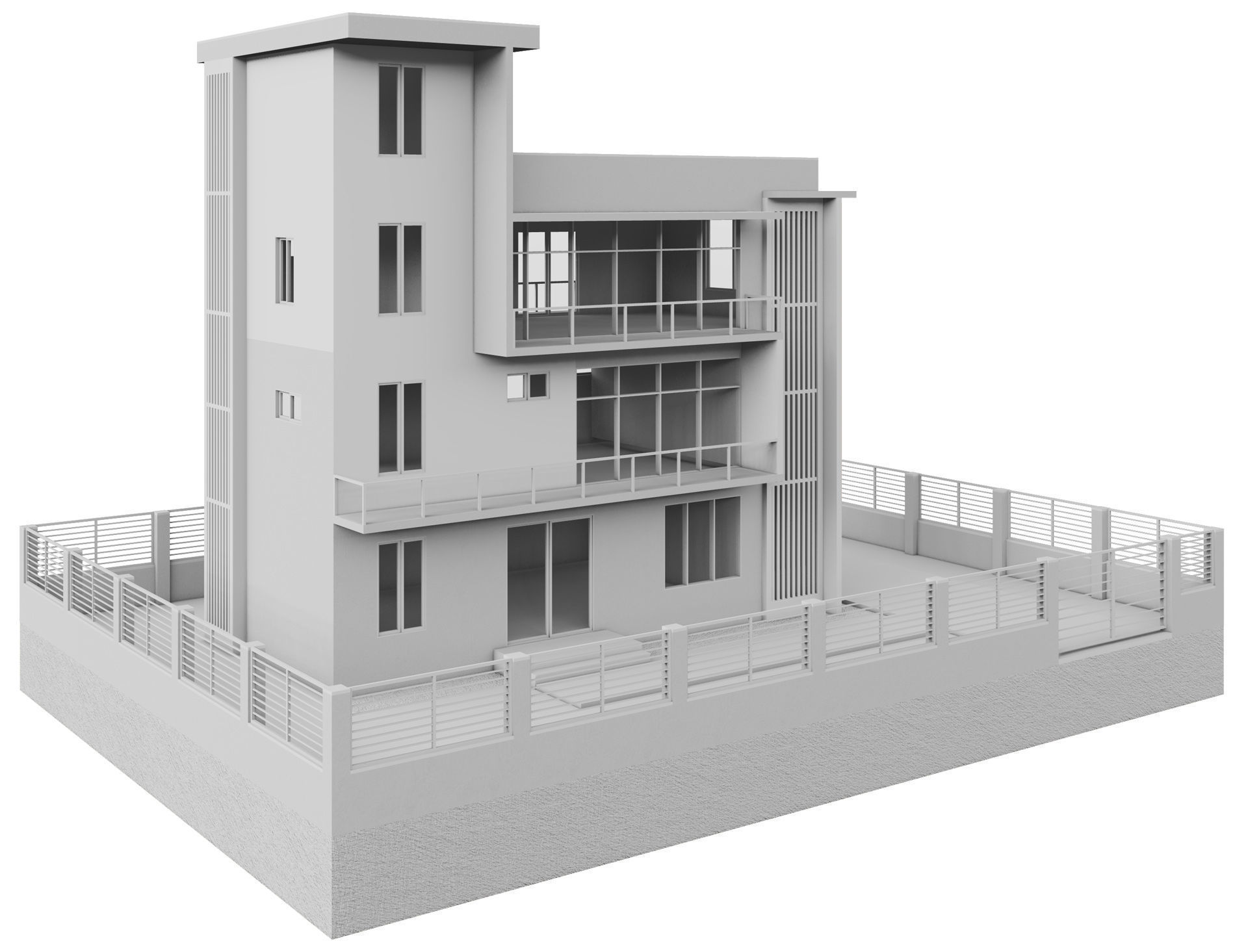 Modern House 5 3D model_11