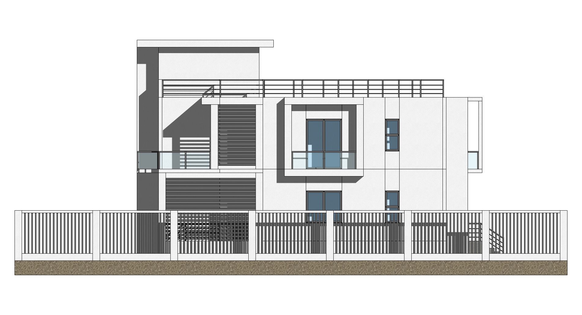 Modern House 7 3D model_16