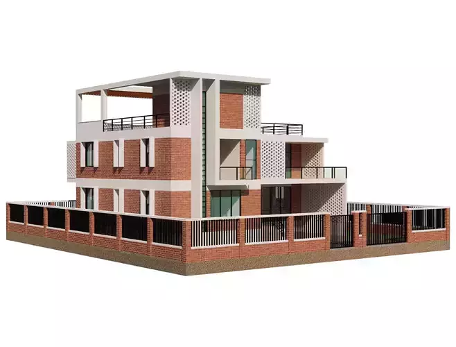 Modern Brick House 4