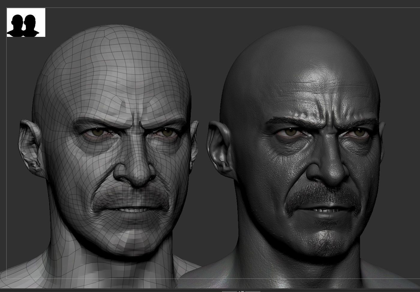 Wolverine -Hugh Jackman Likeness 3D model_7