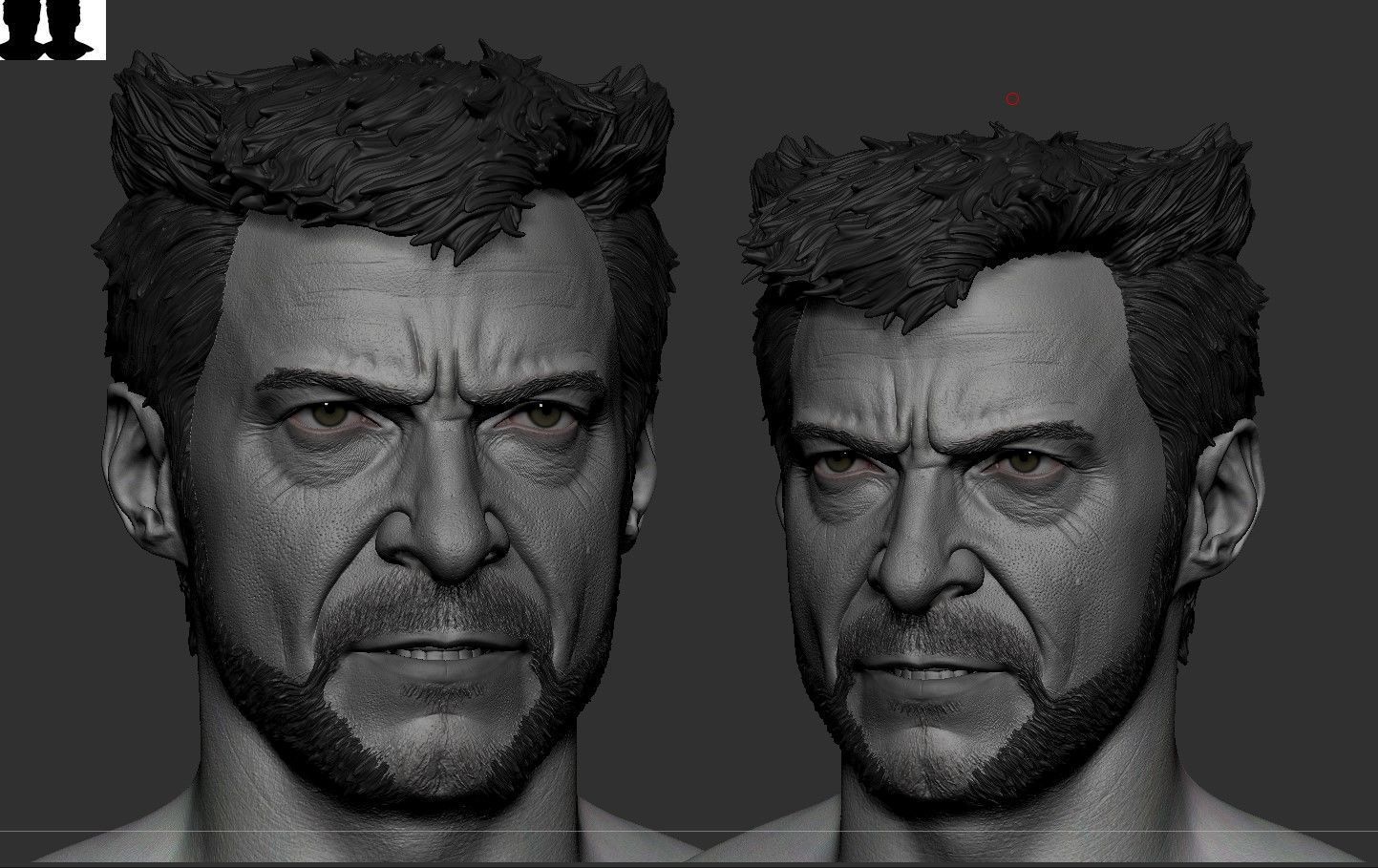 Wolverine -Hugh Jackman Likeness 3D model_4