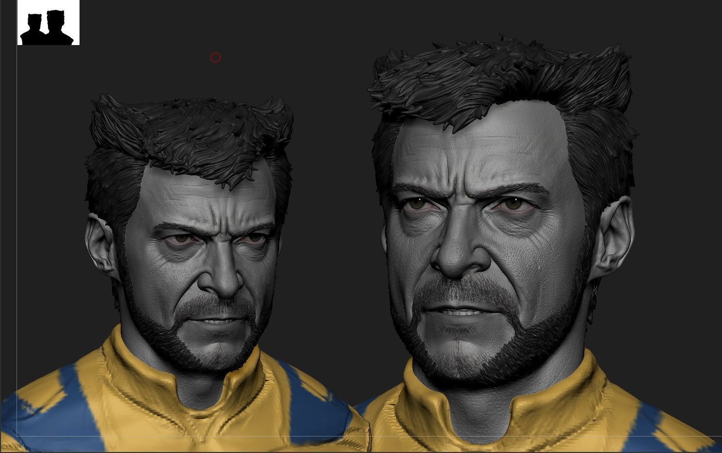 Wolverine -Hugh Jackman Likeness 3D model_6