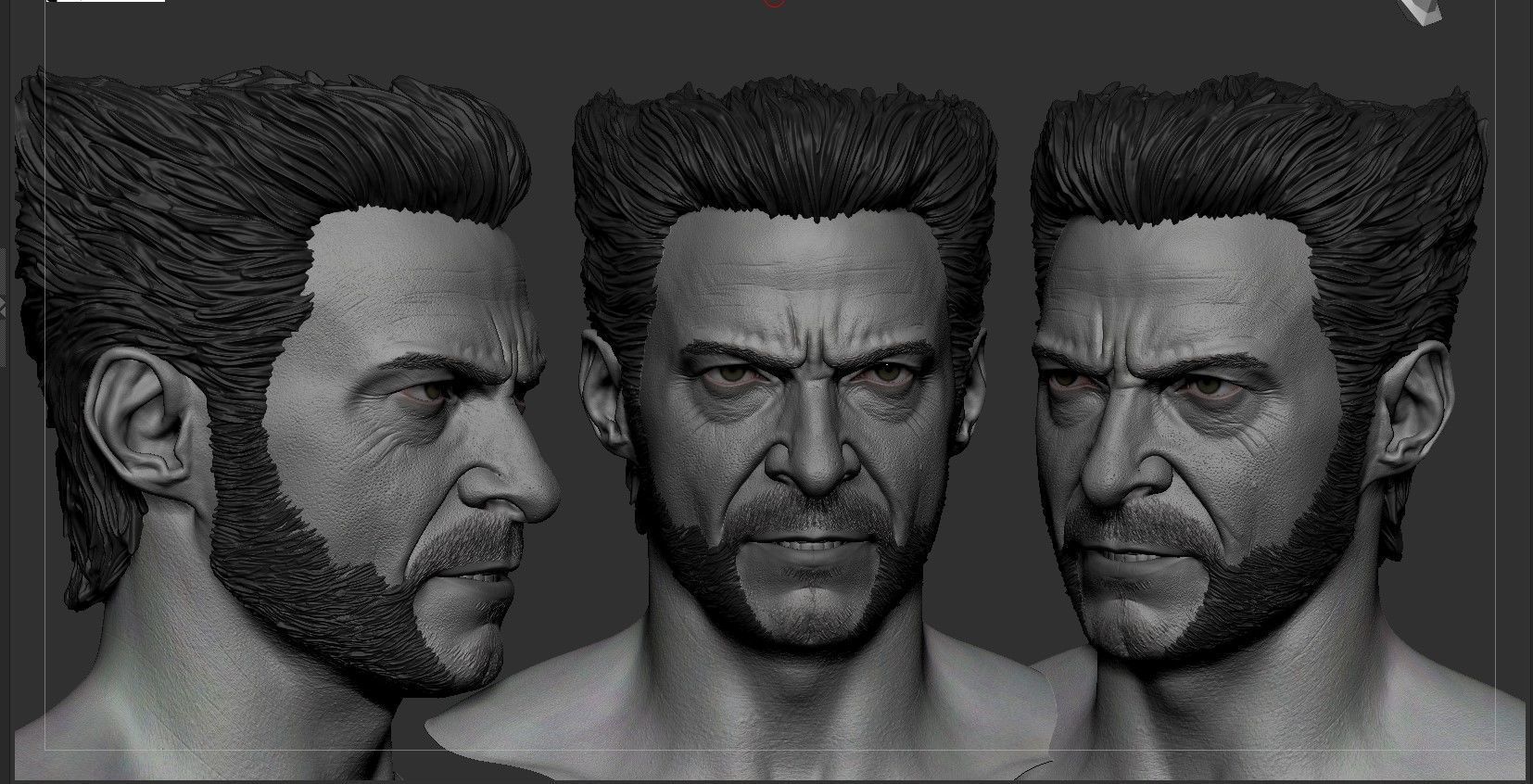 Wolverine -Hugh Jackman Likeness 3D model_3