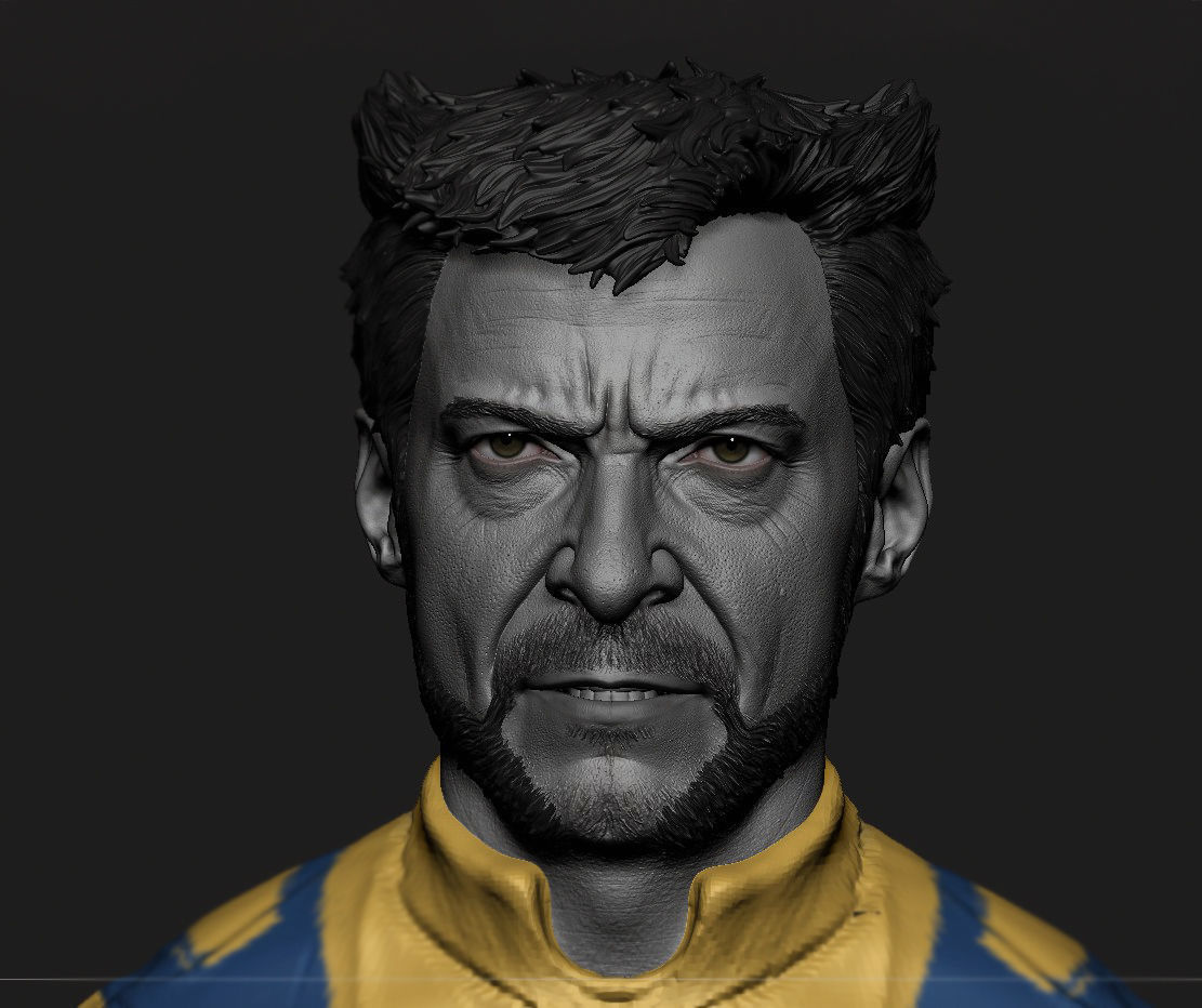 Wolverine -Hugh Jackman Likeness 3D model_5
