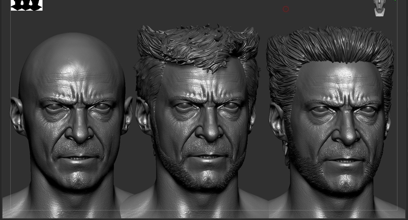 Wolverine -Hugh Jackman Likeness 3D model_9