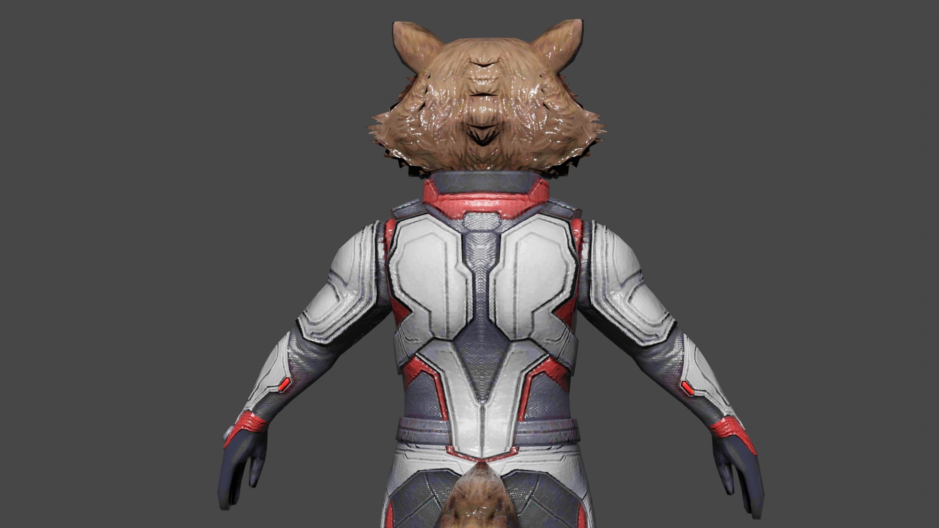 Rocket AE Team Suit Low-poly 3D model_5
