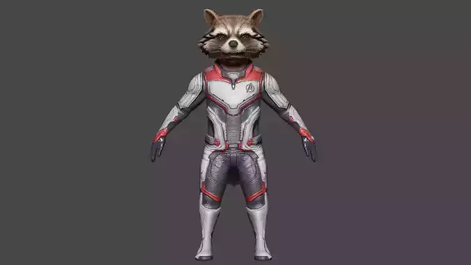 Rocket AE Team Suit Low-poly 3D model