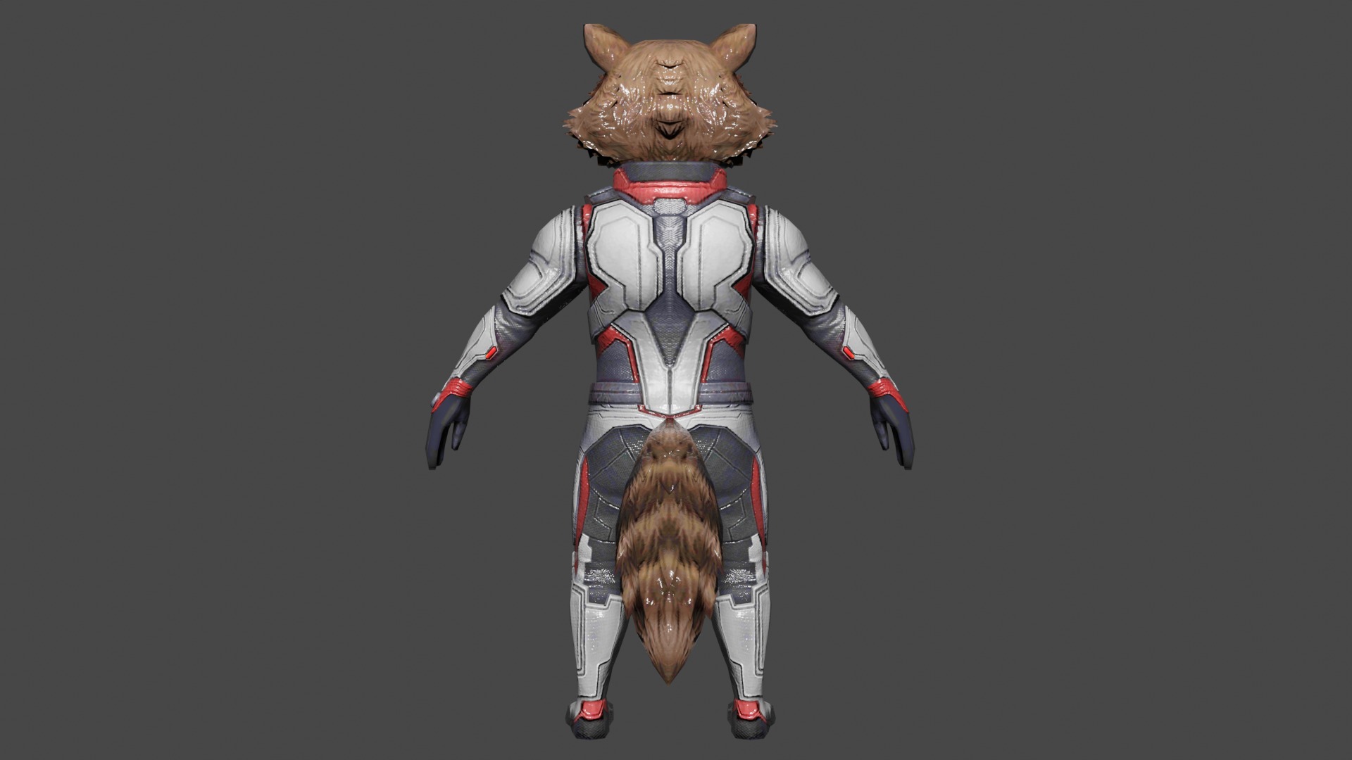 Rocket AE Team Suit Low-poly 3D model_4