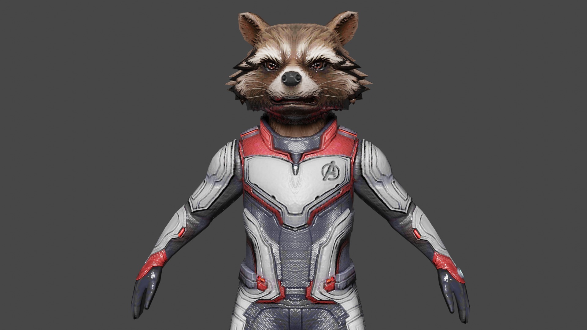 Rocket AE Team Suit Low-poly 3D model_1