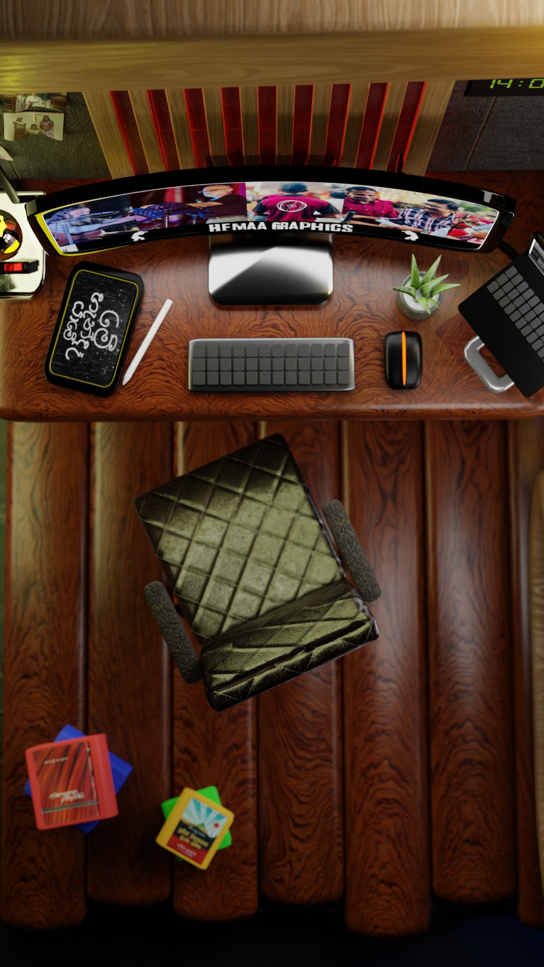 ROOM -  Home Office 3D model_4