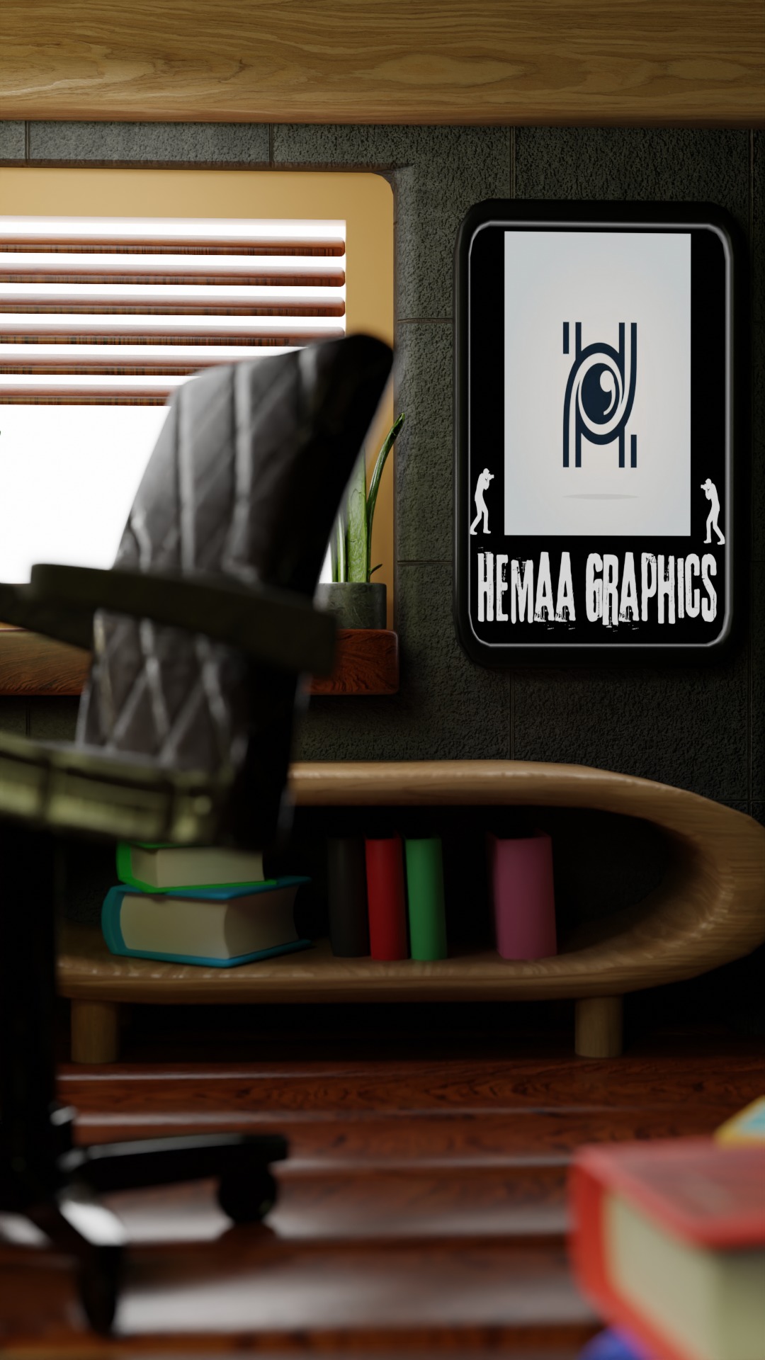 ROOM -  Home Office 3D model_3