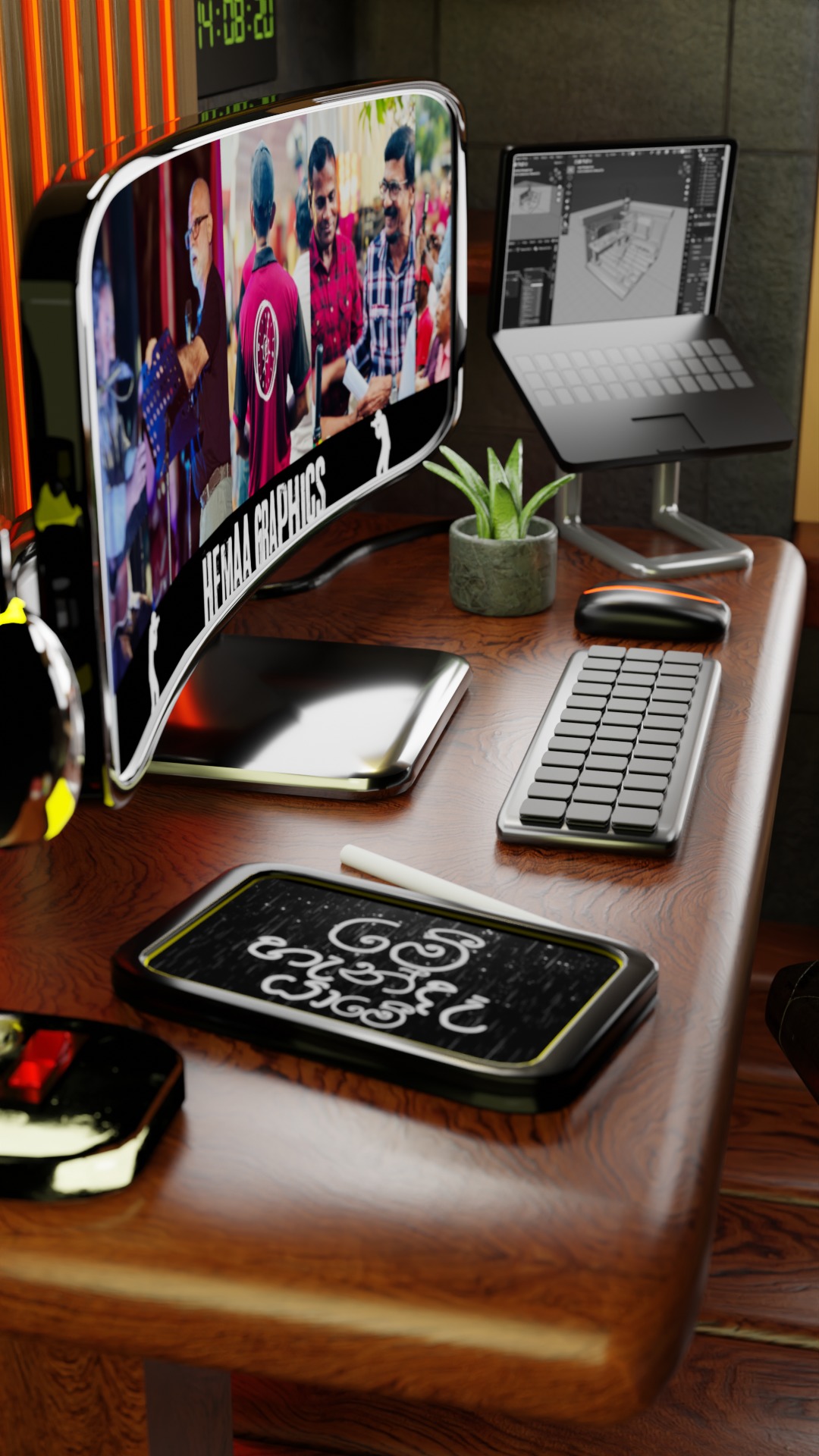 ROOM -  Home Office 3D model_2