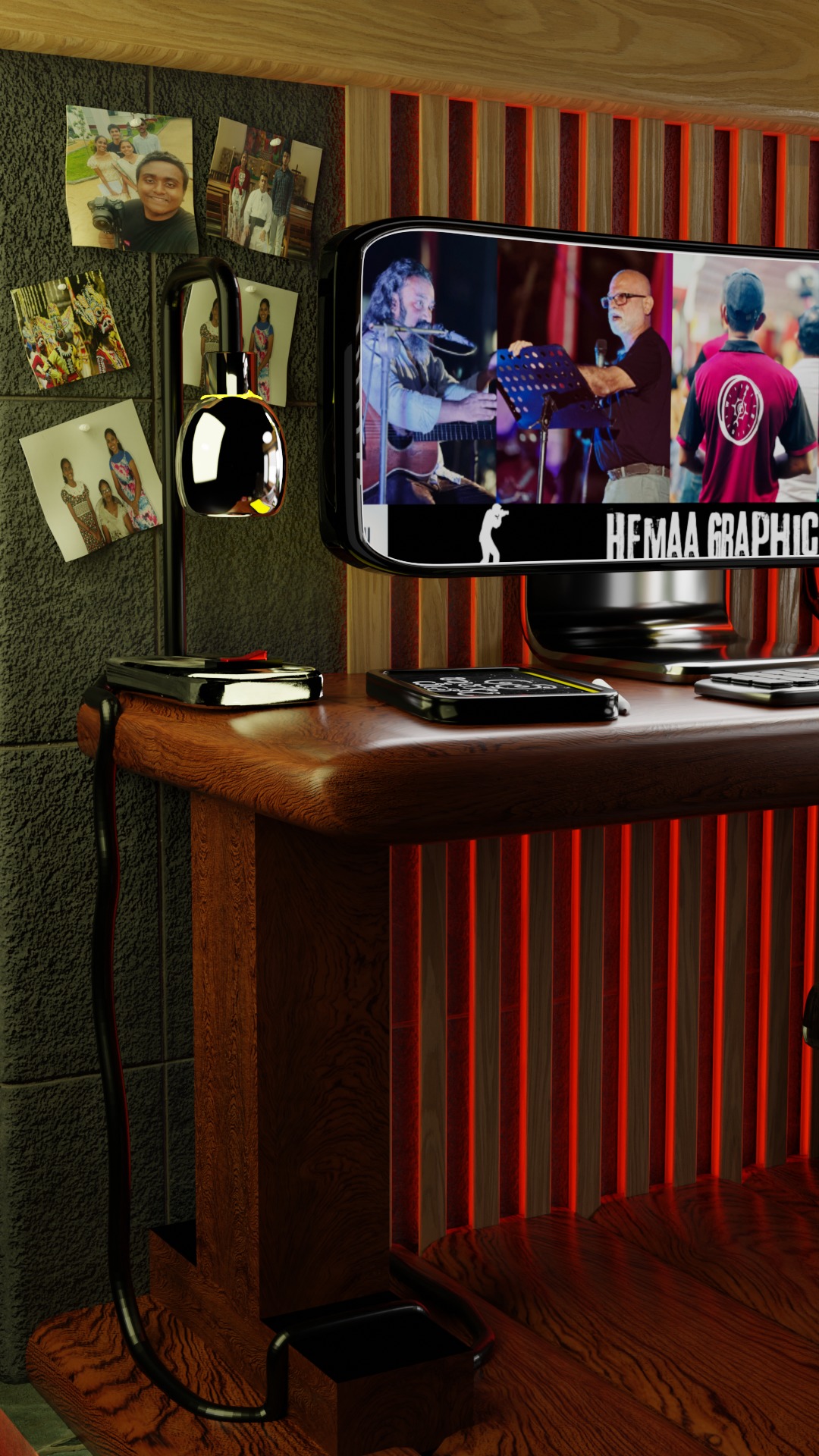 ROOM -  Home Office 3D model_1