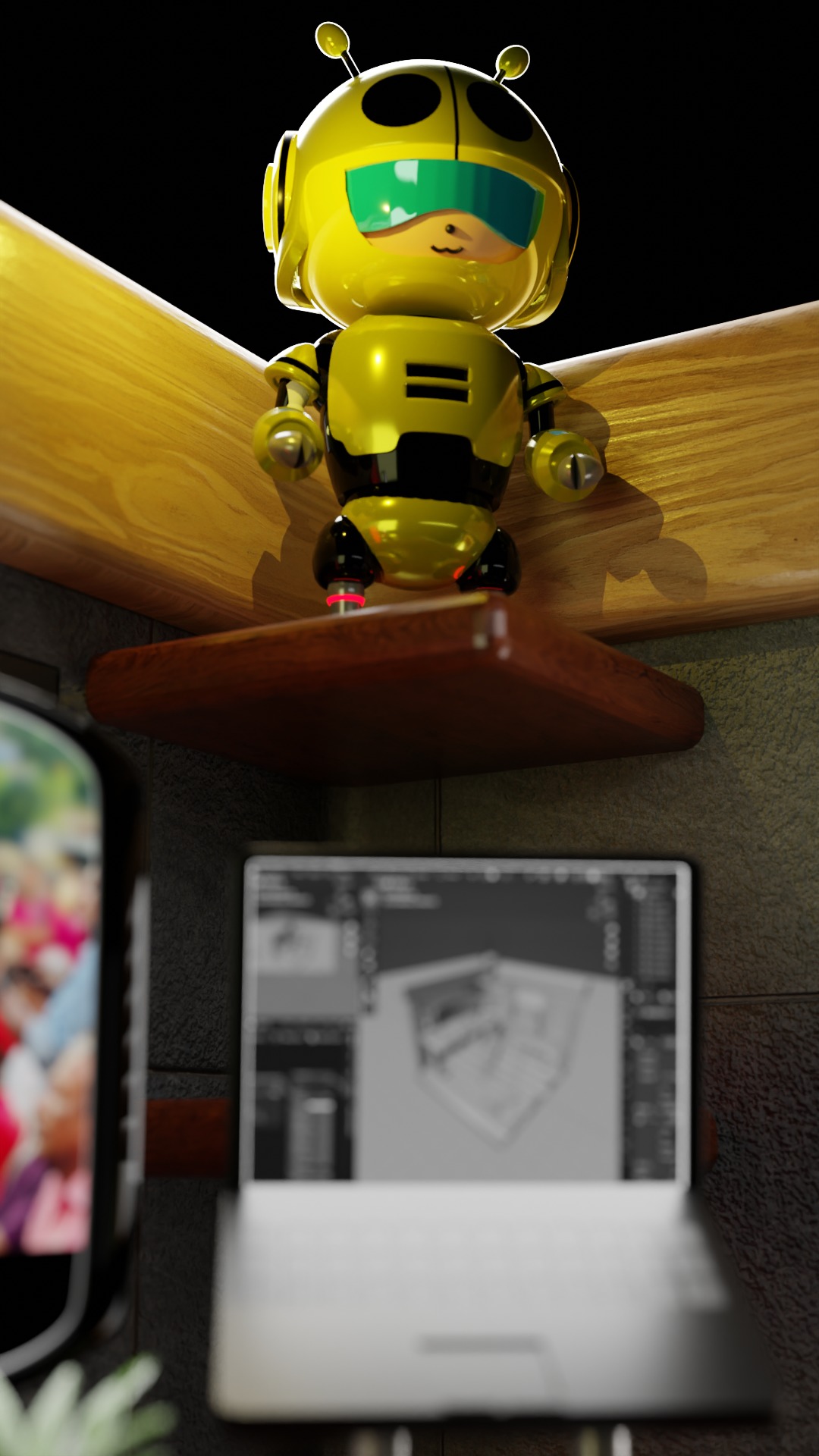 ROOM -  Home Office 3D model_5