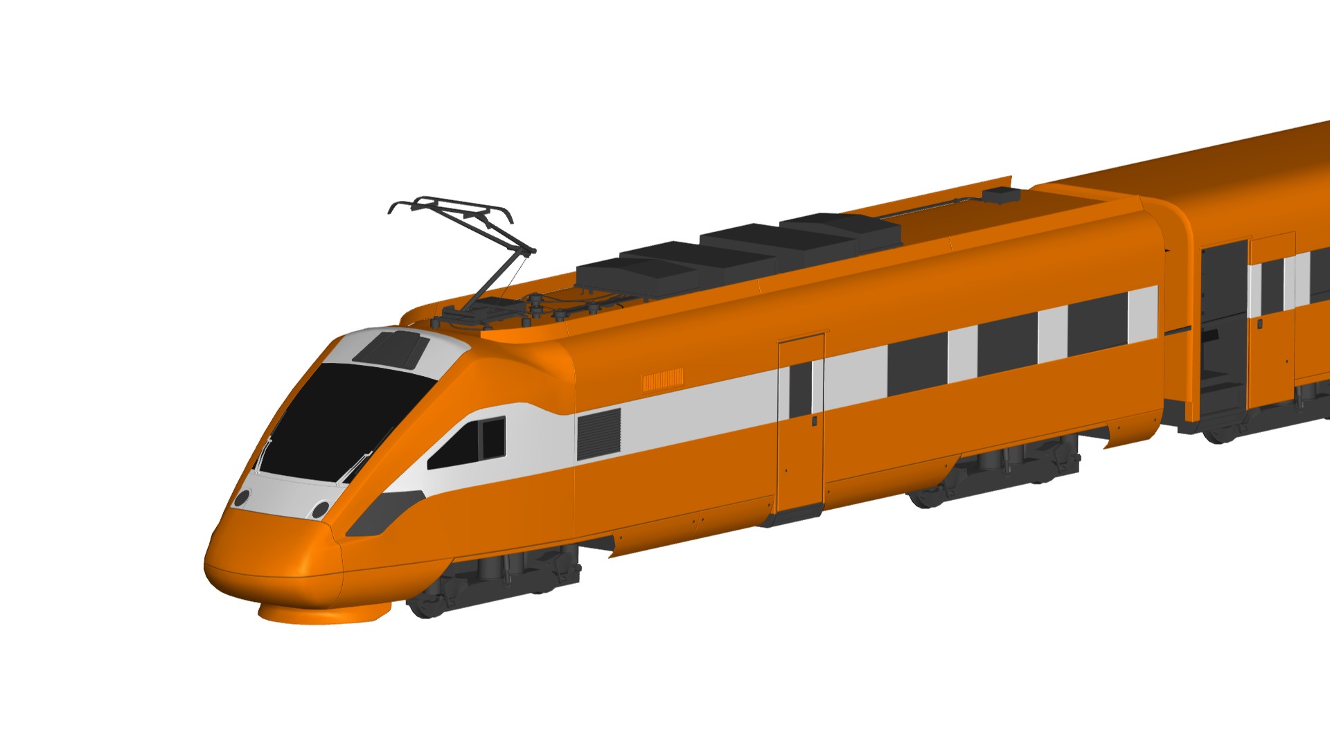 Intercity Train 3D model_1
