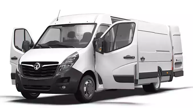 Vauxhall Movano Van L4H2 HQInterior 2021 3D model