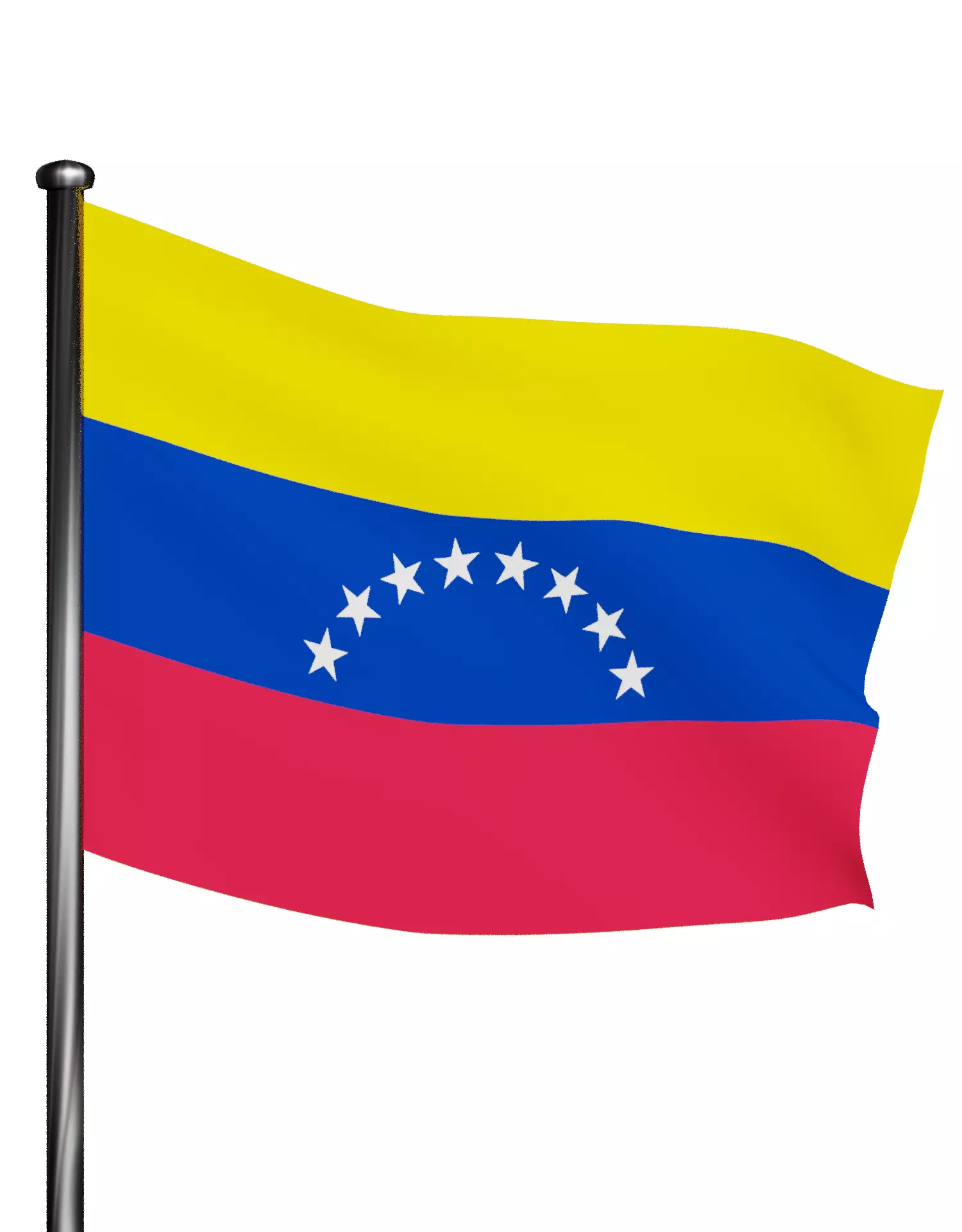Venezuela national flag 3D model