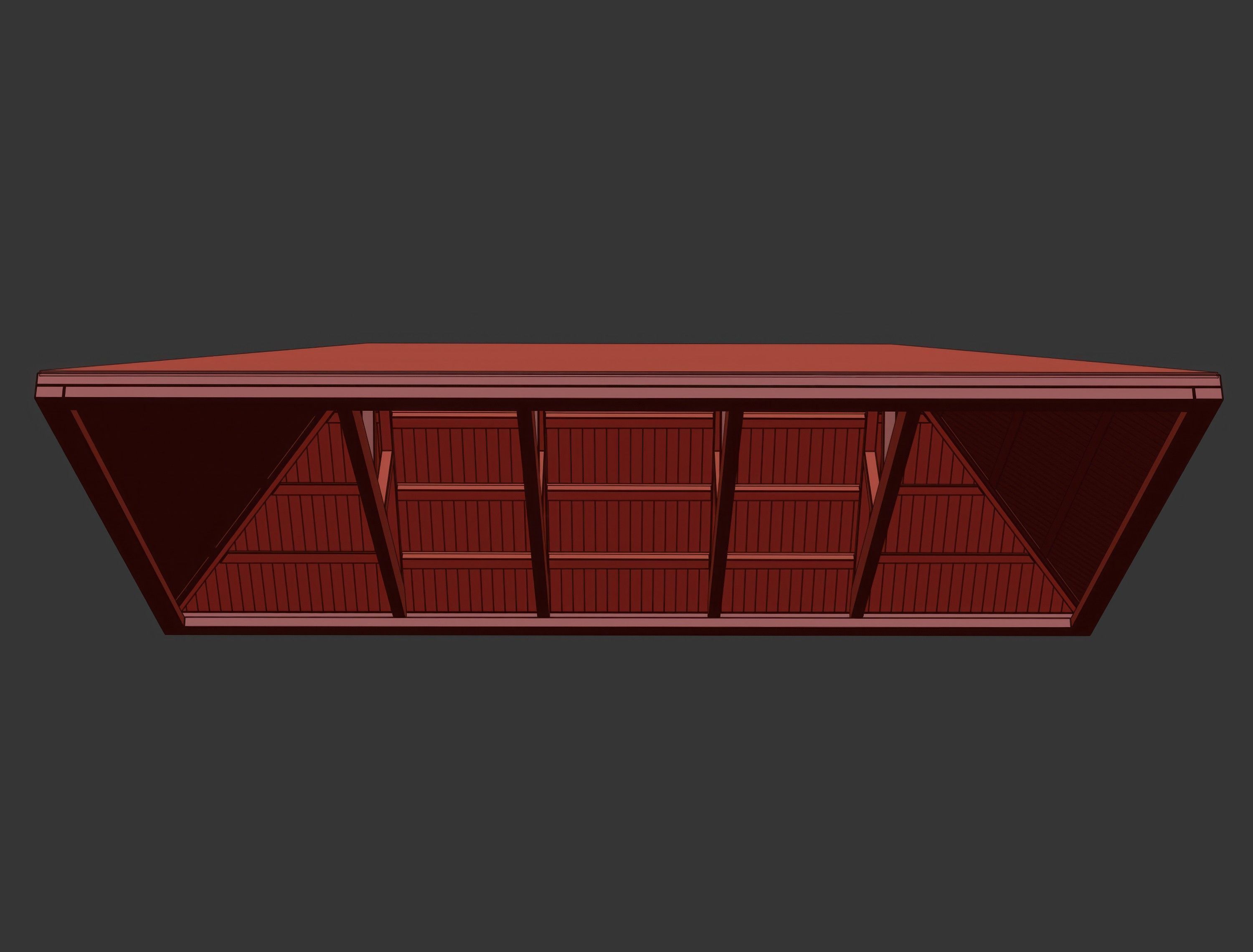 Wooden Ceiling V10  3D model_10
