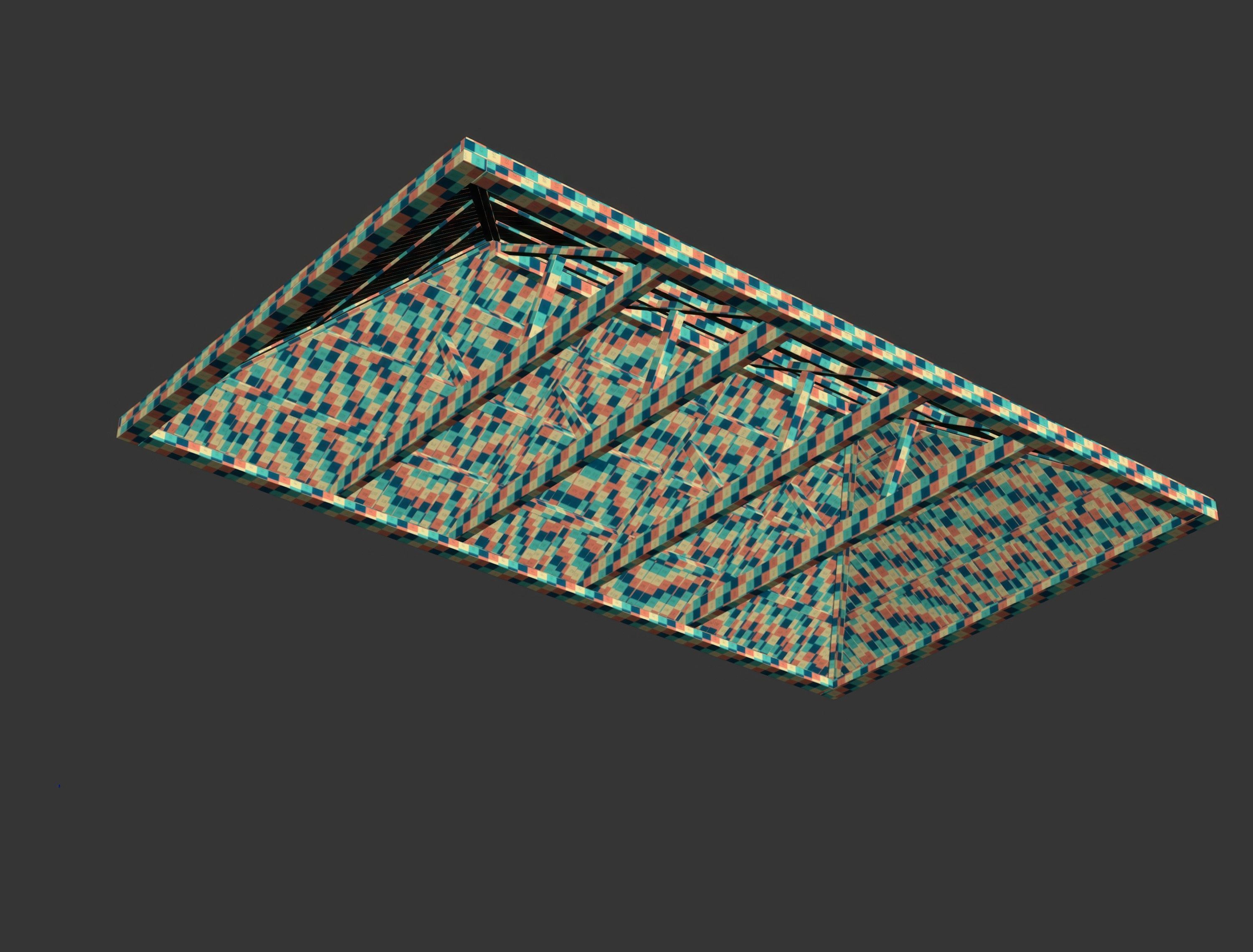 Wooden Ceiling V10  3D model_14