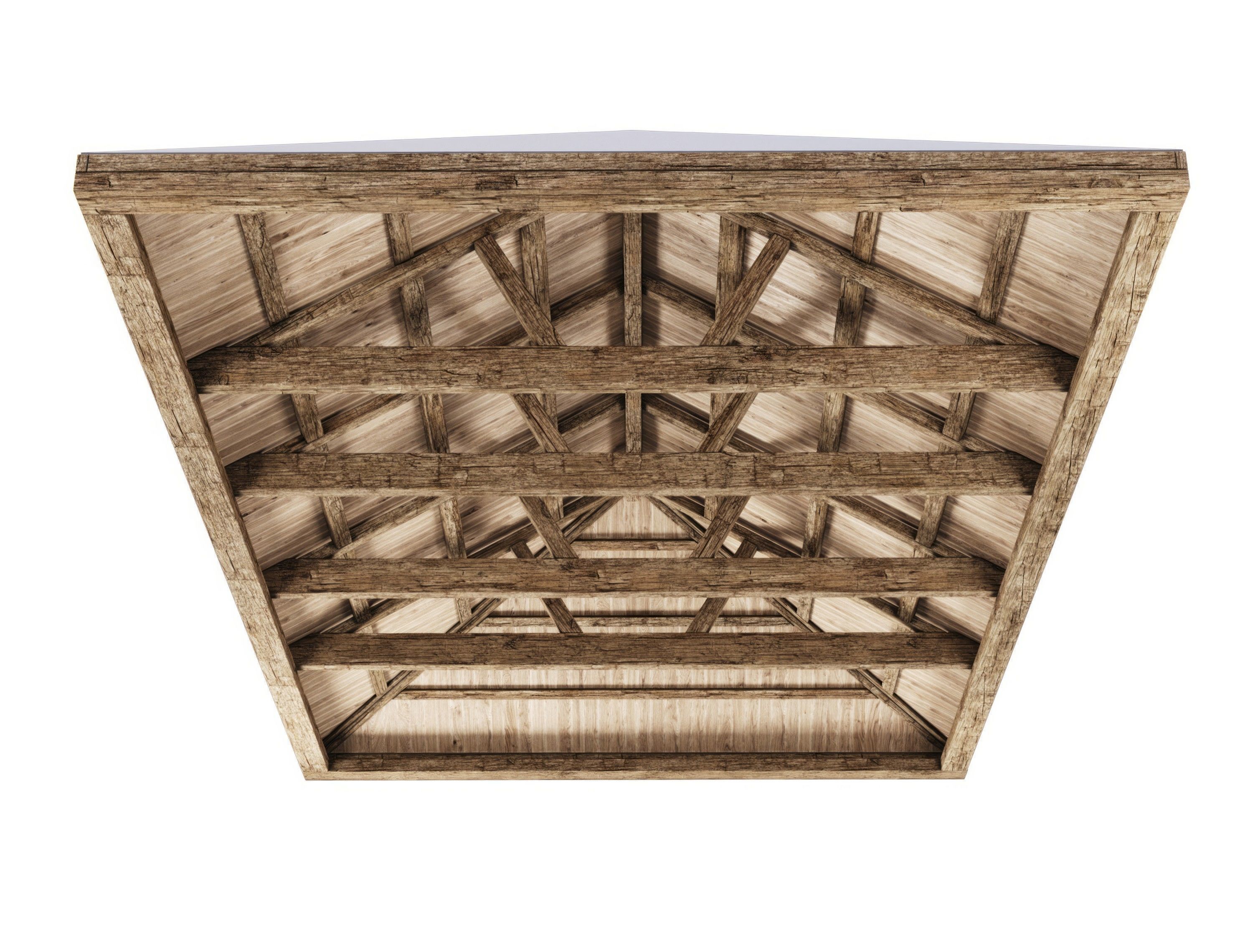 Wooden Ceiling V10  3D model_1