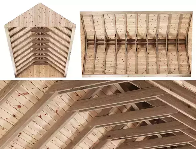 Wooden Ceiling V11  3D model