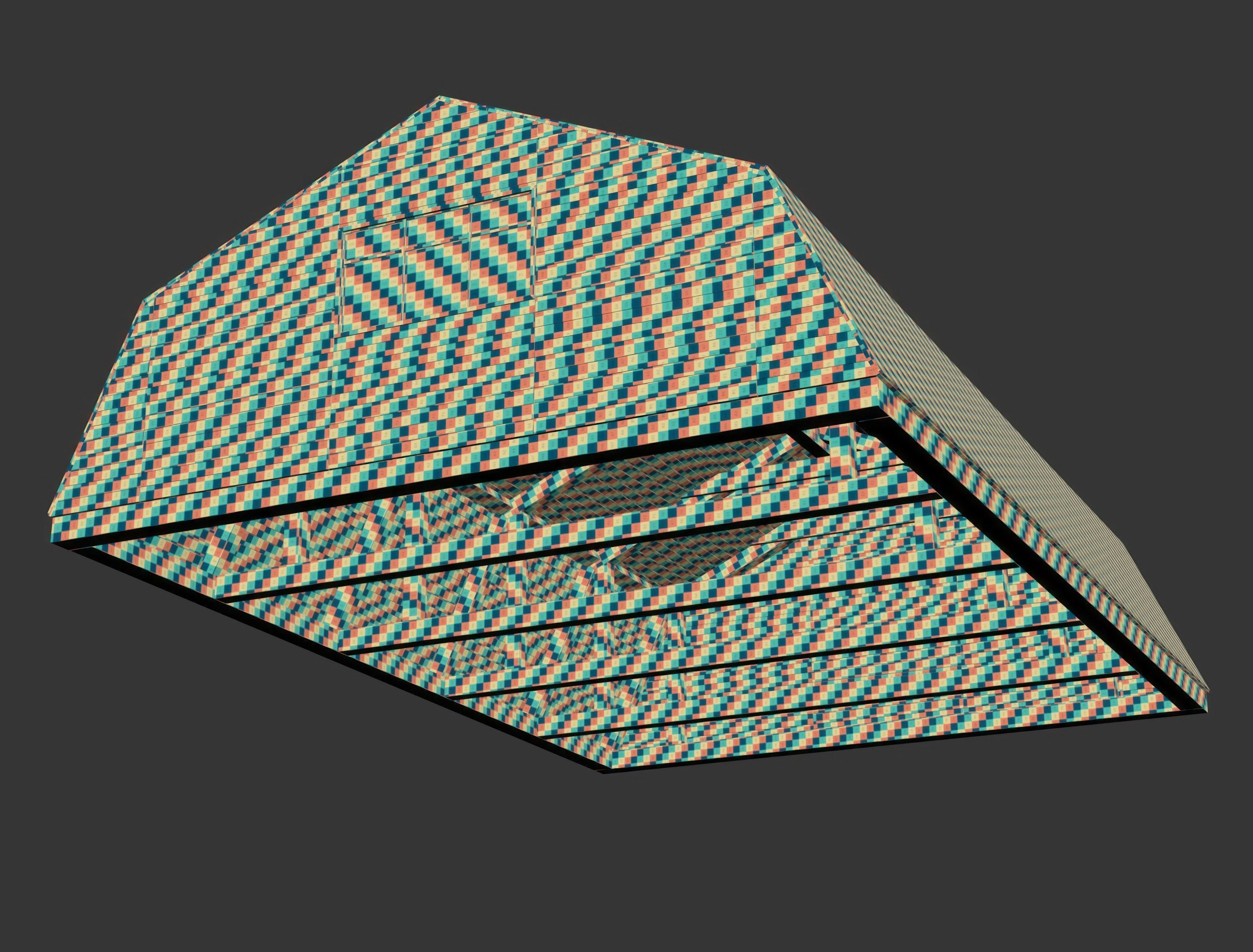 Wooden Ceiling V14  3D model_10